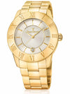 Relógio Jean Vernier Caixa e Pulseira Aço Dourado Movimento Suíço 5ATM - JV01017