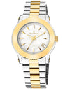 Relógio Jean Vernier Feminino Calendário Bicolor Movimento Suíço JV01024