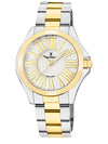 Relógio Jean Vernier Pulseira Aço Bicolor Feminino Movimento Suíço JV01123