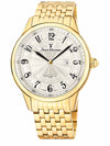 Relógio Jean Vernier Dourado Masculino Movimento Suíço Calendário JV01129