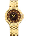Relógio Jean Vernier Aço Dourado Fecho Duplo  Movimento Suíço JV01148