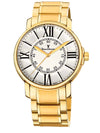 Relógio Jean Vernier Dourado Masculino Fecho Duplo  Movimento Suíço JV01155