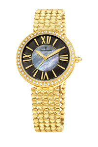 Relógio de Pulso Jean Vernier Dourado Movimento Suíço JV01321