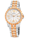 Relógio Jean Vernier Feminino Pulseira Aço Bicolor Movimento Suíço JV01333