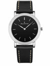 Relógio Jean Vernier Masculino Pulseira Couro Preto JV13653P