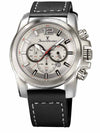 Relógio Jean Vernier Pulseira Couro Preto Cronógrafo Masculino JV00189P