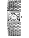 Relógio Jean Vernier Prateado Pulseira tipo Bracelete Maleável JV00294