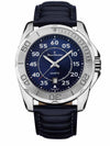 Relógio Jean Vernier Azul Calendário Movimento Suíço JV61211A