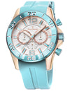 Relógio Jean Vernier Azul Pulseira Silicone Movimento Suíço JV06340