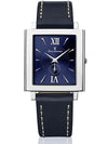 Relógio Masculino Jean Vernier Couro Azul Movimento Suíço JV00831