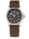 Relógio Jean Vernier Pulseira Couro / Nylon Marrom Calendário JV01331-04