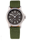 Relógio Jean Vernier Pulseira Couro / Nylon Verde Calendário JV01331-01
